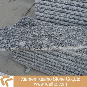 Spray White Stairs and Steps, Sea Wave White Stair, Spray White Granite Stairs