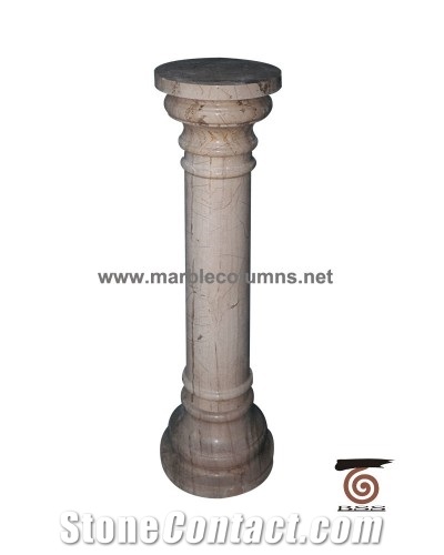 Baluster-14 Beige Marble Column