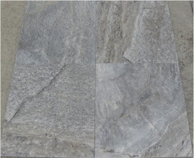 Silver Travertine, Turkey Grey Travertine Slabs & Tiles