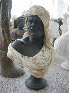 Head Sculpture, White Marble Sculpture