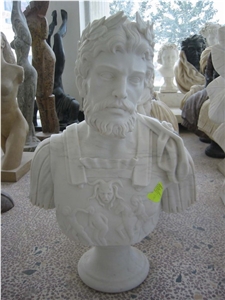 BEIJING White Marble Head Statue