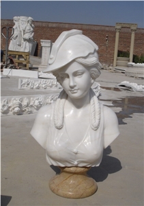 BEIJING White Marble Head Statue
