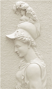 White Marble Relief