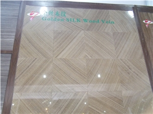 Golden Silk Wood Vein Marble Tiles