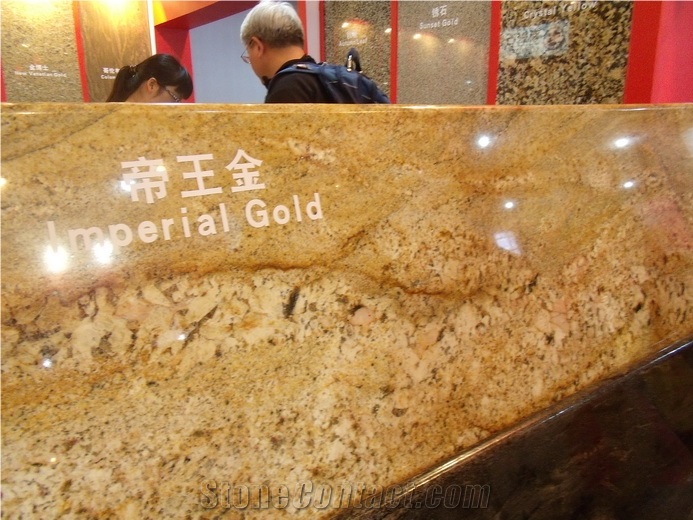 Imperial Gold Granite Kitchen Worktops