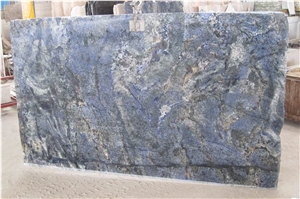 Azul Bahia Granite Slabs, Brazil Blue Granite