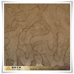 Guang Yellow Marble Relief Carving