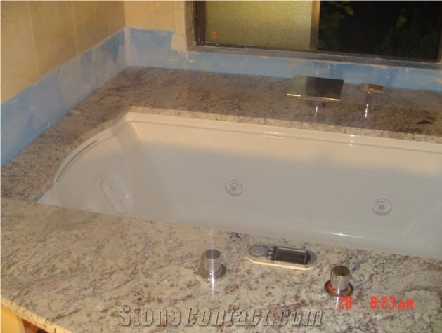 Typhoon Gold Granite Bath Tub Deck, Yellow Granite