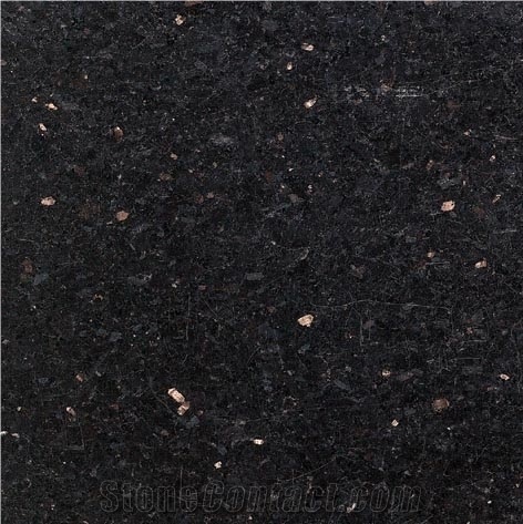 Polished Black Galaxy Granite Slabs, Tiles