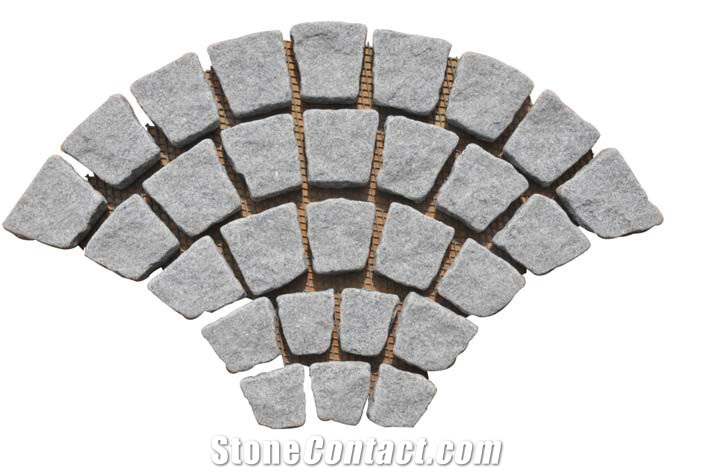 Grey Granite G603 Cube Stone,paver and Net Paste