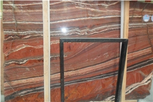 Red Wood Grain Onyx