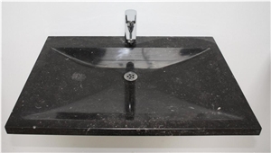 Petit Granit - Tournai Stone Sink, Black Limestone Sink