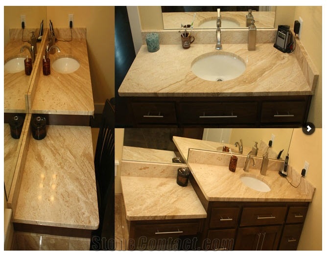 Golden Oak Extra Granite Bath Tops, Yellow Granite