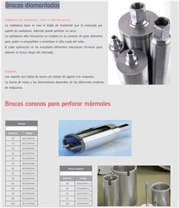 Brocas Diamantadas - Drilling Tools