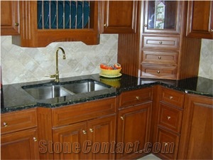 Mariposa Granite Kitchen Countertop, Green Granite Kitchen Countertops