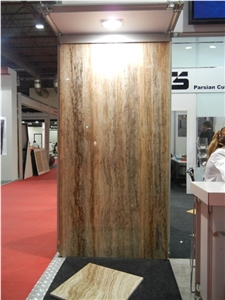Silver-yellow Travertine