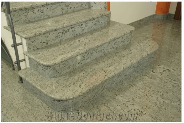 Verde Eucalyptus Granite Stairs Verde Eucalipto Green - 