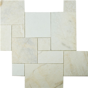 Afyon White Marble French Pattern Set