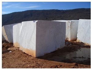 Santorini White Blocks, Greece White Marble