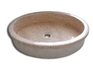 Pietra Di Castelgavone Sink, Beige Limestone Sink