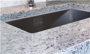 Vetrazzo Cool Titanium Countertops