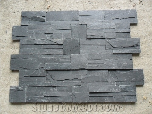 Hebei Black Slate Stacked Stone