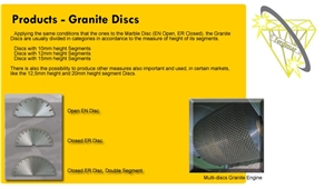 Granite Discs, Cutting Blades