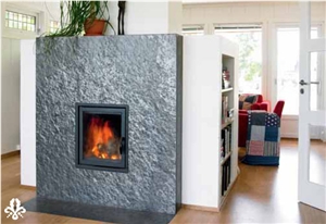 Otta Quartzite Fireplace Slates -natural Riven Sur, Grey Quartzite