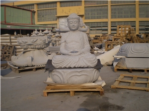 Budda Granite Head Statue