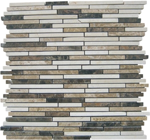 Dark&Light Mixed Emperador Mosaic