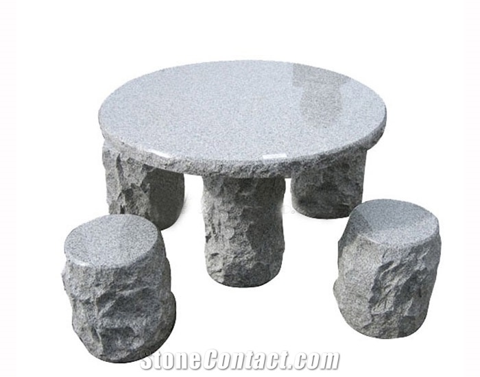G603 Grey Granite Bench & Table