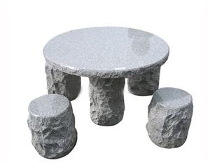 G603 Grey Granite Bench & Table