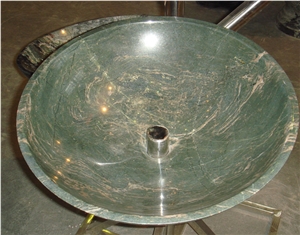 Green Marble Basin & Sink