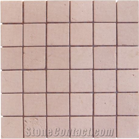 Honed Beige Marble Mosaic