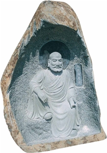 Stone Head Statue