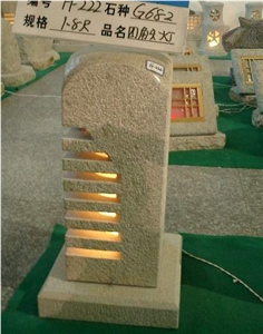 Stone Lantern Granite Lamp