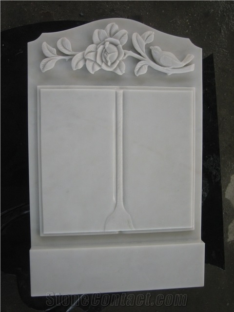 White Marble Headstone
