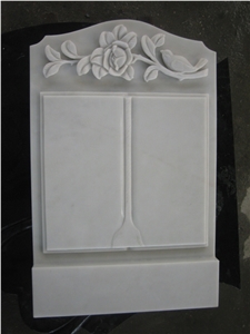 White Marble Headstone