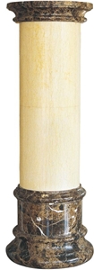 Yellow Solid Marble Column
