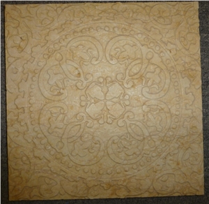 3d Cnc Sunny Beige Background Tv Wall Panel, Beige Marble Wall Panel