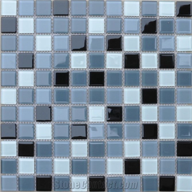 Glass Mosaic Tile Purple Mix