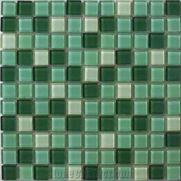 White Blue Glass Mosaic for Swimming Pool