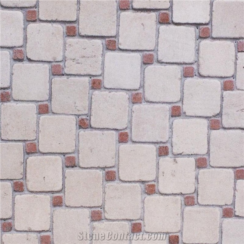 Limestone Mosaics, Wraza Futura Beige Limestone