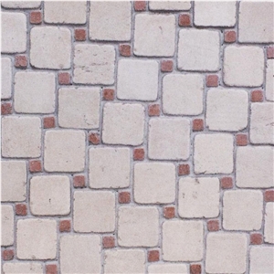 Limestone Mosaics, Wraza Futura Beige Limestone