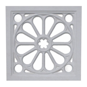 Limestone Rosette 2, Beige Limestone Building, Walling