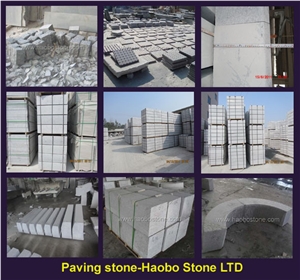 Road Side Stone Paving Stone Gray Granite Pavers