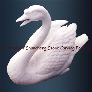 Stone(Marble) Animal Sculpture, White Marble Animal Sculpture