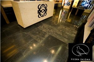 Black Kafe Polished Limestone Tiles & Slabs Spain, Pulido, Poli