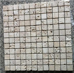 Travertine Mosaic,stone Mosaic, Denizli ,Noce Beige Travertine Mosaic
