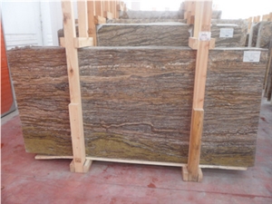 Mystic Travertine Vein Cut